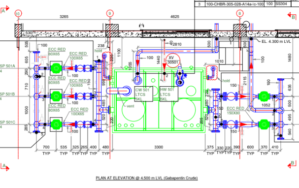 Piping Layout Elevation
